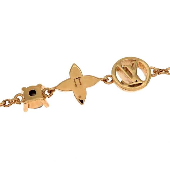 LOUIS VUITTON Gold Charm Bracelet